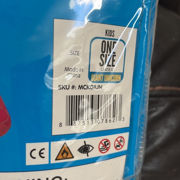 Kids Giant Inflatable Unicorn Costume Child One Size by Morph Costumes Unisex - Picture 3 of 4